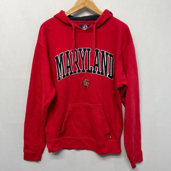 University of Maryland Terps Hoodie Sweatshirt Size Medium Embroidered B366 -30 - Picture 13 of 13